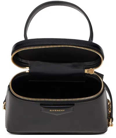 Givenchy Vanity Antigona Leather Handbag With Lettering Logo On The Front In Black