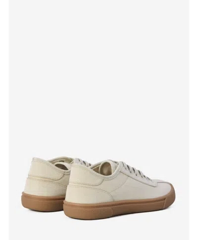 The Row Woman Sneakers Beige Size 7 Textile Fibers In Multi