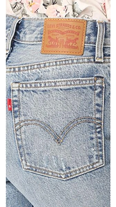 Shop Levi's Wedgie Selvedge Straight Jeans In Lost Inside