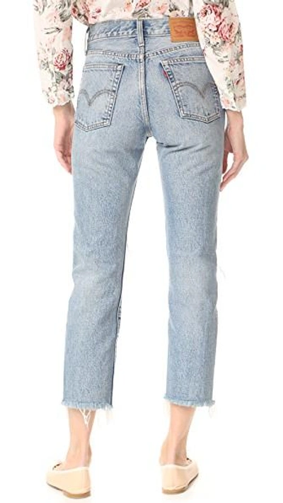 Shop Levi's Wedgie Selvedge Straight Jeans In Lost Inside