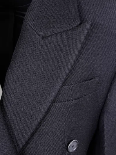 Rohe Double-breasted Coat In Blue