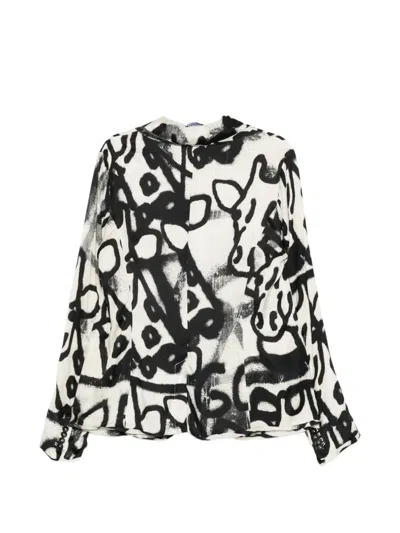 Rundholz Graffiti-print Blazer In Multi