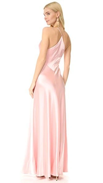 Shop Jill Jill Stuart Satin Slip Gown In Peach Blossom