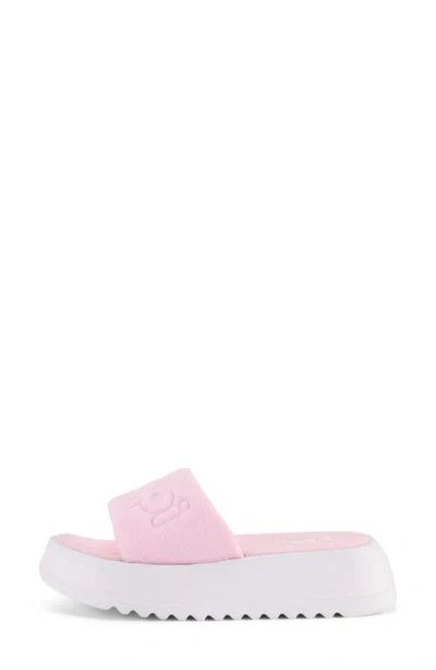 Floopi Terry Platform Slide Sandal In Multi