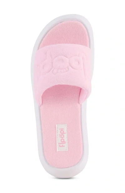 Floopi Terry Platform Slide Sandal In Multi