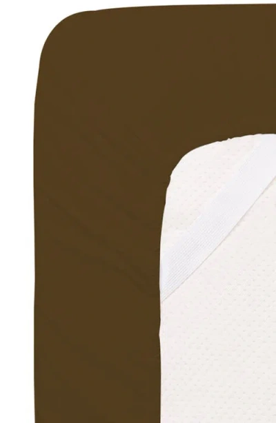 Luxury Home Deep Pocket Microfiber Sheet Set In Brown