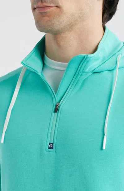 Swannies Jonathan Hooded Quarter Zip Performance Pullover In Multi