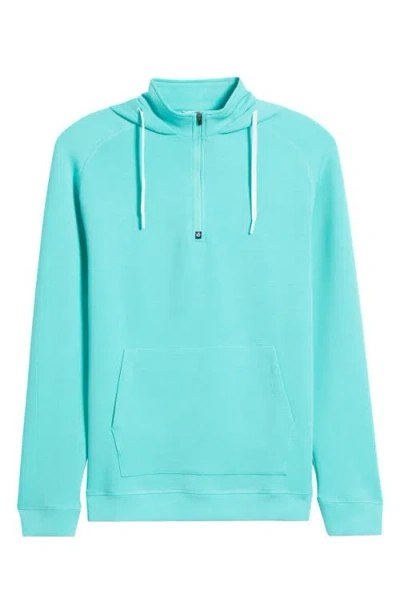 Swannies Jonathan Hooded Quarter Zip Performance Pullover In Multi