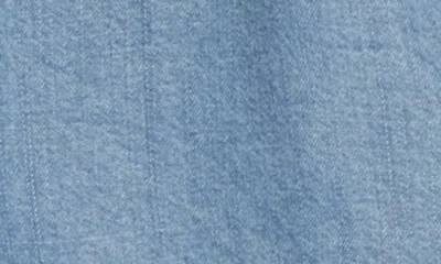Splendid Marseille Drawstring Waist Chambray Shorts In Blue