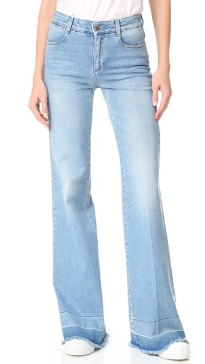 Stella Mccartney 70's Flared Jeans In Light Blue