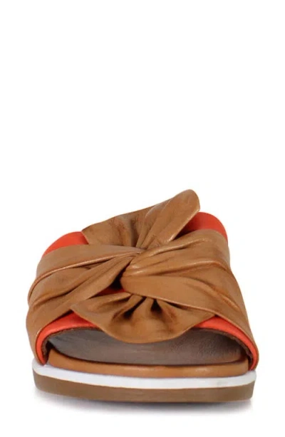 Diba True Prod Igee Leather Flat Sandal In Brown
