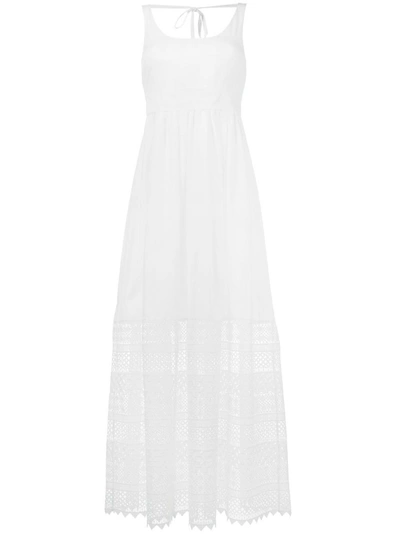N°21 White Dress With Broiderie Anglaise