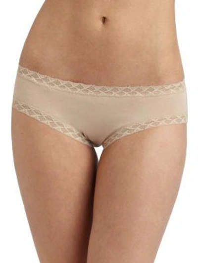 Shop Natori Foundations Bliss Cotton Girl Briefs In Cafe