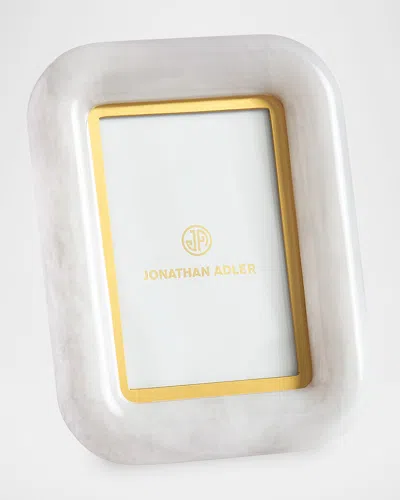 Jonathan Adler Como Frame 4x6 White In White