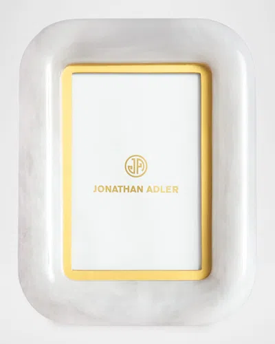 Jonathan Adler Como Frame 4x6 White In White