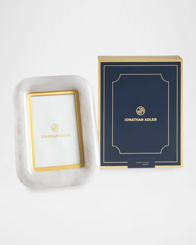Jonathan Adler Como Frame 4x6 White In White