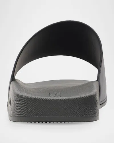Burberry Check Slides In Gray