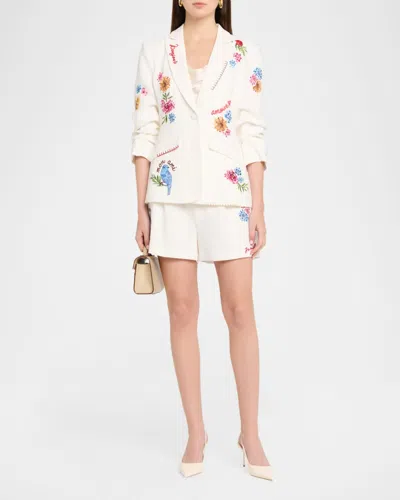 Cinq À Sept Cinq A Sept Celeste Vine Scrunched Cheyenne Blazer In Multi