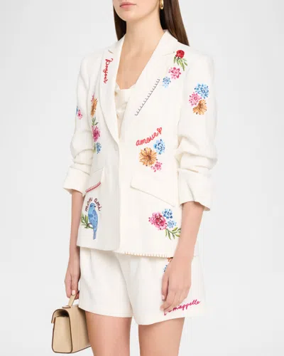Cinq À Sept Cinq A Sept Celeste Vine Scrunched Cheyenne Blazer In Multi