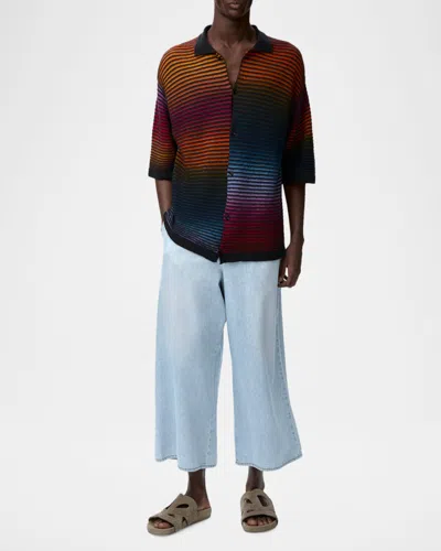 Loewe Crop Denim Pants In Blue