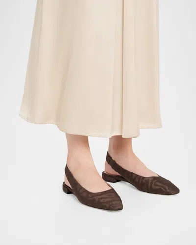 Stuart Weitzman Stassi Moire Slingback Flats In Multi