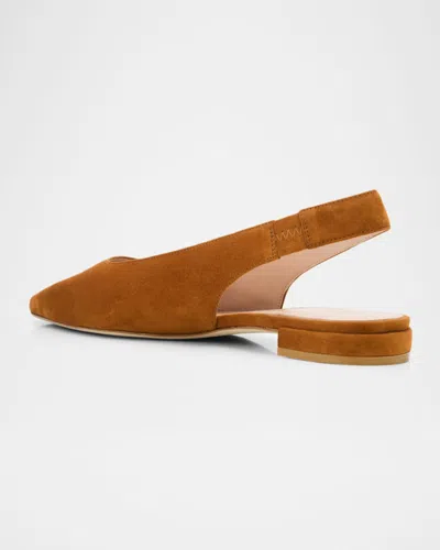 Stuart Weitzman Stassi Suede Slingback Flats In Multi