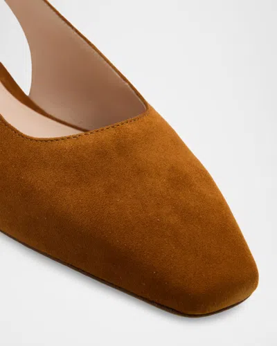 Stuart Weitzman Stassi Suede Slingback Flats In Multi