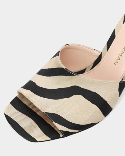 Stuart Weitzman 85mm Vinnie Zebra-printed Wedge Mules In Multi