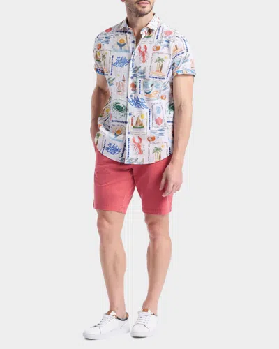 Robert Graham Isla Vista Short Sleeve Seersucker Button-up Shirt In Multi