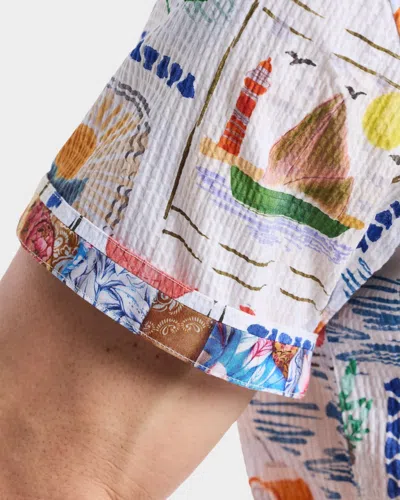 Robert Graham Isla Vista Short Sleeve Seersucker Button-up Shirt In Multi