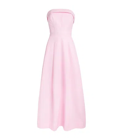 Simkhai Womens Daisy Avril Strapless Bustier Cotton-blend Maxi Dress In Pink