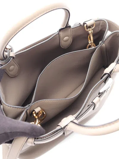 Pre-owned Prada 2010s Medium Leather Tote Bag In Neutral