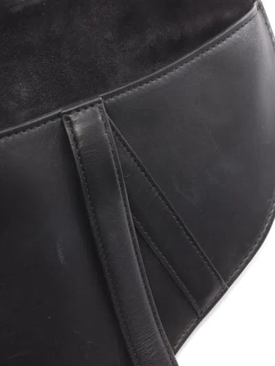 Pre-owned Dior 2010s Saddle Belt Bag In Black