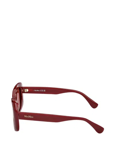 Max Mara Eyewear Rectangular-shape Sunglasses In Red