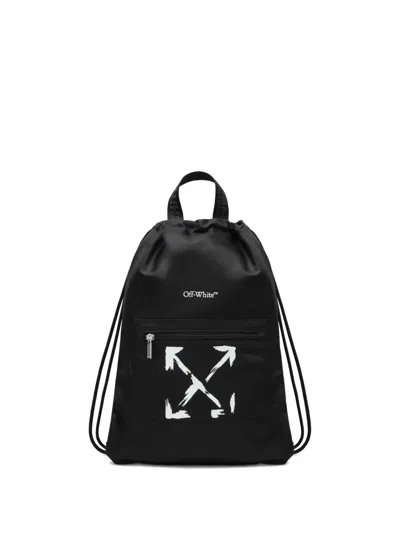 ARROWS-PRINT DRAWSTRING BACKPACK