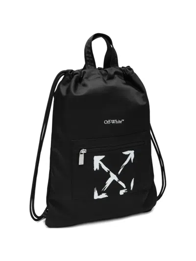 ARROWS-PRINT DRAWSTRING BACKPACK
