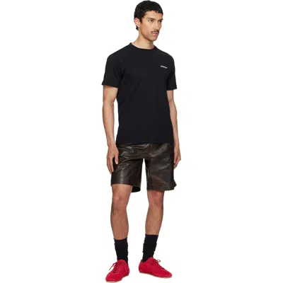 Off-white Small Bookish Regular Short Sleeve T-shirt In Black
