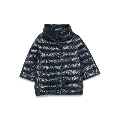 Herno Three-quarter Sleeves Jacket In Black