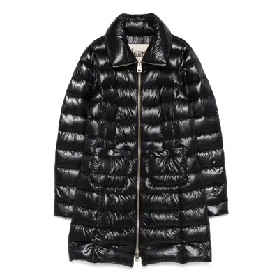 Herno Turtleneck Down Jacket In Black
