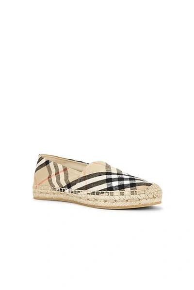 Burberry Women Beige Canvas Espadrilles, 6.5 Luxury Pumps & Heels For Women Darveys In Neutral