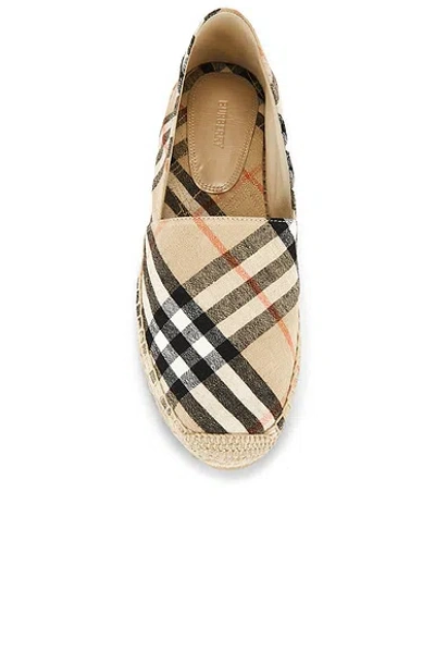 Burberry Women Beige Canvas Espadrilles, 6.5 Luxury Pumps & Heels For Women Darveys In Neutral