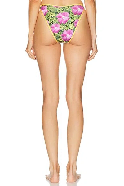 Heavy Manners High Cut Full Bikini Bottom In Multi