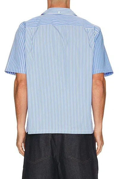 Rag & Bone Avery Poplin Shirt Blmst In Blue
