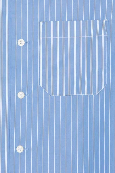 Rag & Bone Avery Poplin Shirt Blmst In Blue