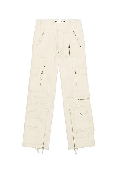 Kody Phillips Denim Rip Pants In Neutral