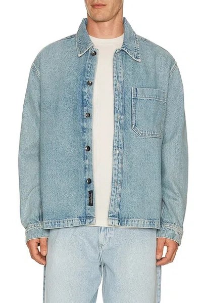 Rag & Bone Astor Overshirt In Blue