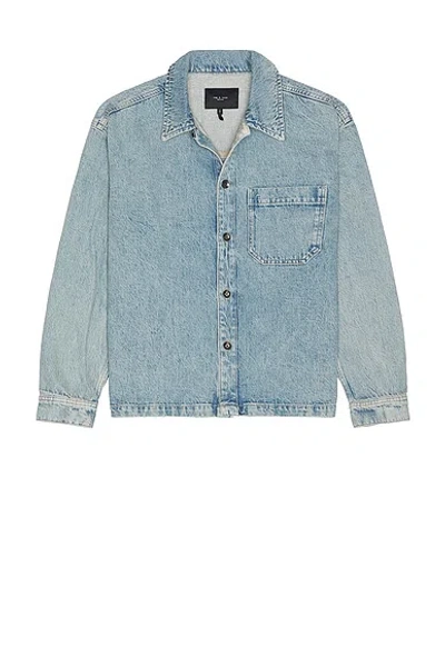 Rag & Bone Astor Overshirt In Blue