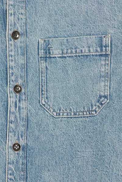 Rag & Bone Astor Overshirt In Blue