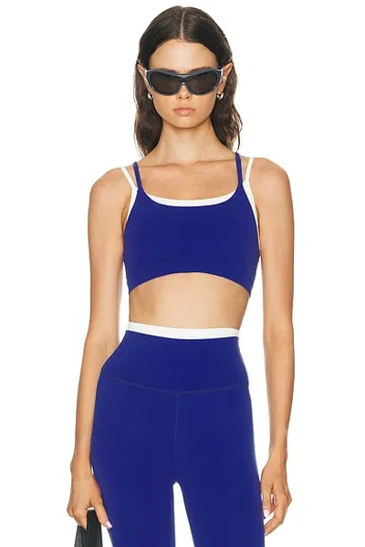 Splits59 Elliah Airweight Double-layered Bra In Blue