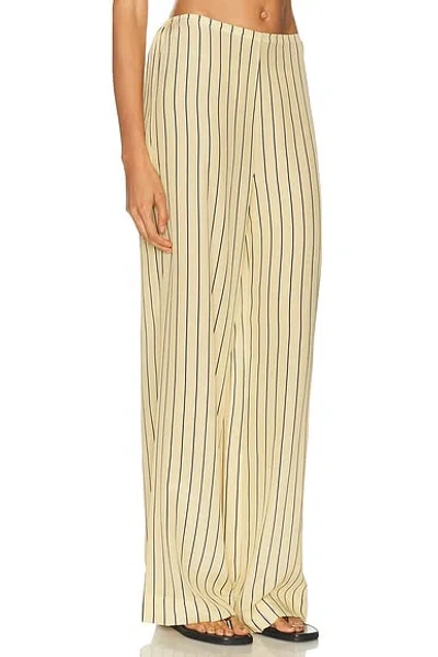 Staud Stroll Silk Pant In Neutral